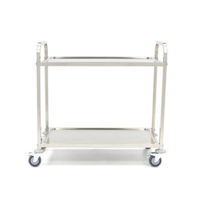 Chariot de Service en Inox 2 plateaux – Image 2