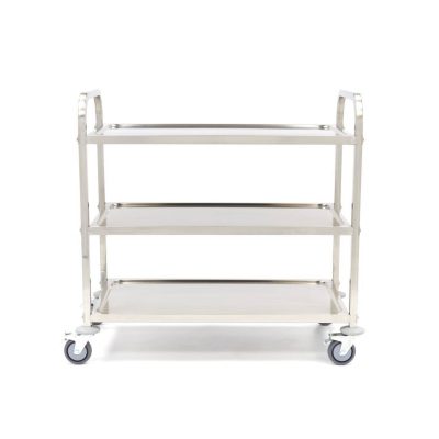 Chariot de Service en Inox 3 Plateaux – Image 5