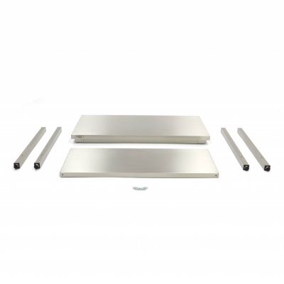 Table en Inox 70 x 140 cm<br/><a href="https://distri-kahwa.ma/leaderprice/produit/table-en-acier-inoxydable-140-x-70-cm-hauteur-reglable-avec-dosseret/"><strong><font color="blue"><font size="3px">Existe avec dosseret -></font></font></strong></a> – Image 5
