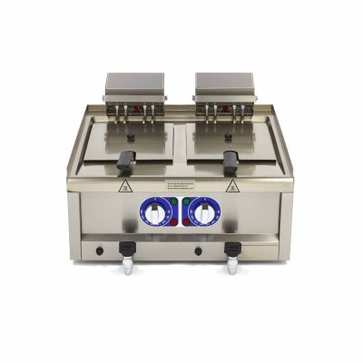 2 x 10 Litres Friteuse Électrique 60 cm – Image 2