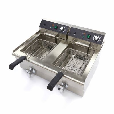 Friteuse 2 x 16L Électrique avec Robinet – Image 10
