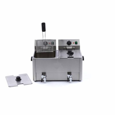 Friteuse 2 x 8L Electrique avec Robinet – Image 2