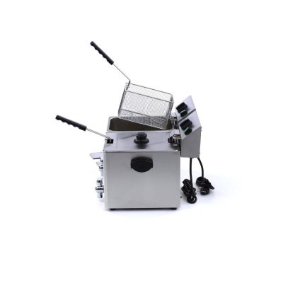 Friteuse 2 x 8L Electrique avec Robinet – Image 6
