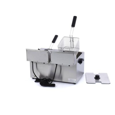 Friteuse 2 x 8L Electrique avec Robinet – Image 5