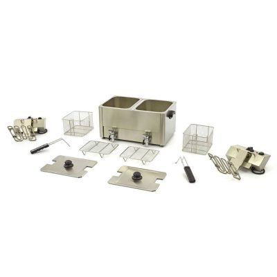 Friteuse 2 x 8L Electrique avec Robinet – Image 4