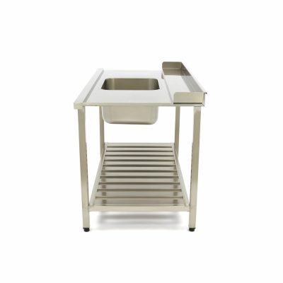 160 x 75 cm Lave-Vaisselle Table d'entrée avec Évier – Image 4