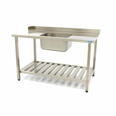160 x 75 cm Lave-Vaisselle Table d'entrée avec Évier – Image 2