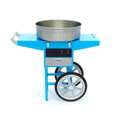 Machine à barbe à papa avec chariot Diamètre 52cm - Bleu – Image 2