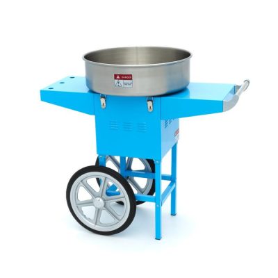 Machine à barbe à papa avec chariot Diamètre 52cm - Bleu – Image 4