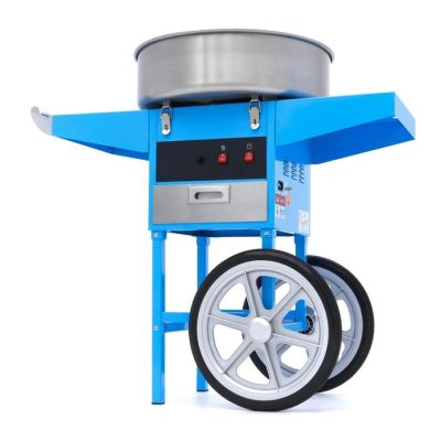 Machine à barbe à papa avec chariot Diamètre 52cm - Bleu – Image 5