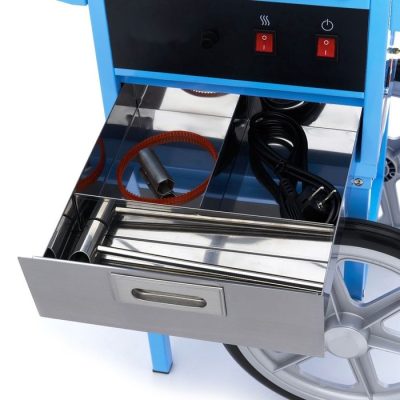 Machine à barbe à papa avec chariot Diamètre 52cm - Bleu – Image 8