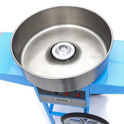 Machine à barbe à papa avec chariot Diamètre 52cm - Bleu – Image 12