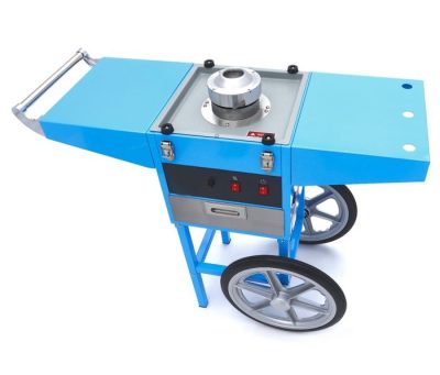 Machine à barbe à papa avec chariot Diamètre 52cm - Bleu – Image 13