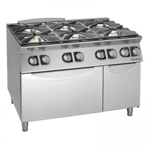 Gazinière 6 feux + Four + Placard 90 cm 129535