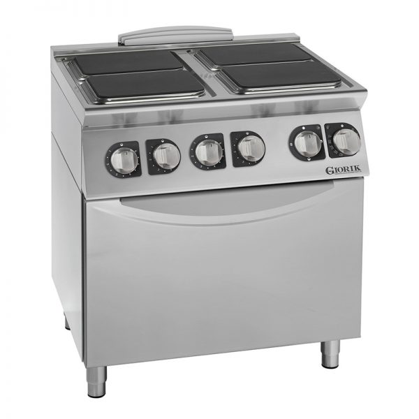 cuisinière 4 surfaces carrées + Four 90 cm 129559