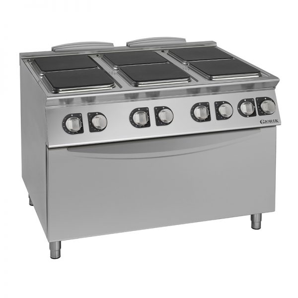 cuisinière 6 surfaces carrées + Four 90 cm 129561