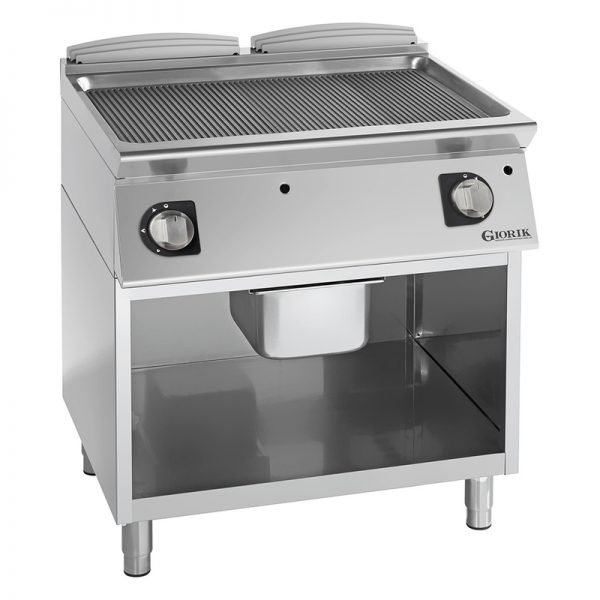 Grill Gaz 2 Surfaces Rainurées 90 cm 129577
