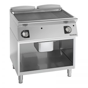 Grill Gaz 1/2 Lisse + 1/2 Rainuré 90 cm 129580