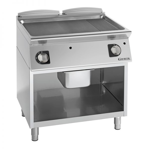 Grill Gaz 1/2 Lisse + 1/2 Rainuré 90 cm 129580
