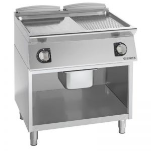Grill Electrique 1 Lisse + 1 Rainurée 90 cm 129595