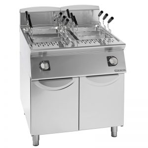 Cuiseur de Pâtes 2 Cuves 40L Gaz 90 cm 129648