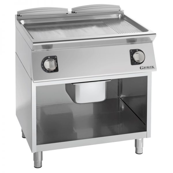 Grill Electrique 1 Surface Lisse + 1 Surface Rainurée 70 cm 134052