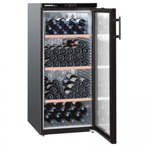 Cave à vin 1 zone mono-température porte vitrée 164 bouteilles 133232