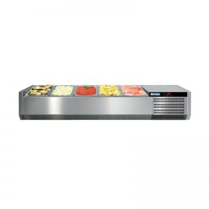 Console réfrigérée 5 bacs GN1/3, sans vitrage VRS+ 1260 S 128956