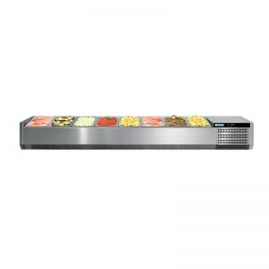 Console réfrigérée 8 bacs GN1/3, sans vitrage VRS+ 1815 S 128959