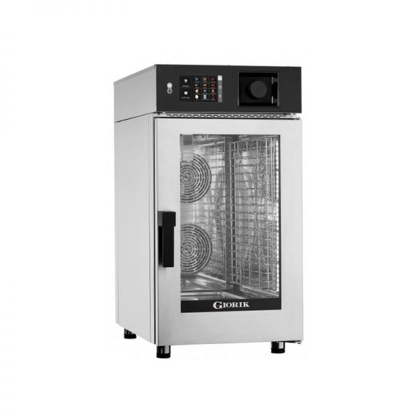 Four mixte compact gaz, écran digital 7'', 10 niveaux GN 1/1 vapeur par injection directe et lavage intégré 131248
