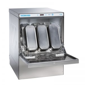 Lave-vaisselle / Lave-ustensiles polyvalent paniers 500x600 passage 400 mm, avec adoucisseur 108583