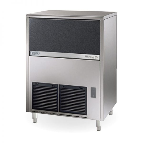 Machine à glaçons pleins 71 kg/24h réserve 40kg condenseur air pompe de vidange 128793