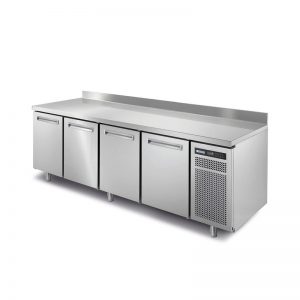 Meuble réfrigéré 600x400 positif, 4 portes, groupe logé, gamme SPRING+ SPR+804TNA/1