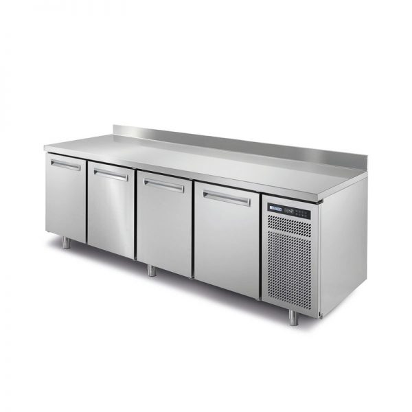 Meuble réfrigéré 600x400 positif, 4 portes, groupe logé, gamme SPRING+ SPR+804TNA/1