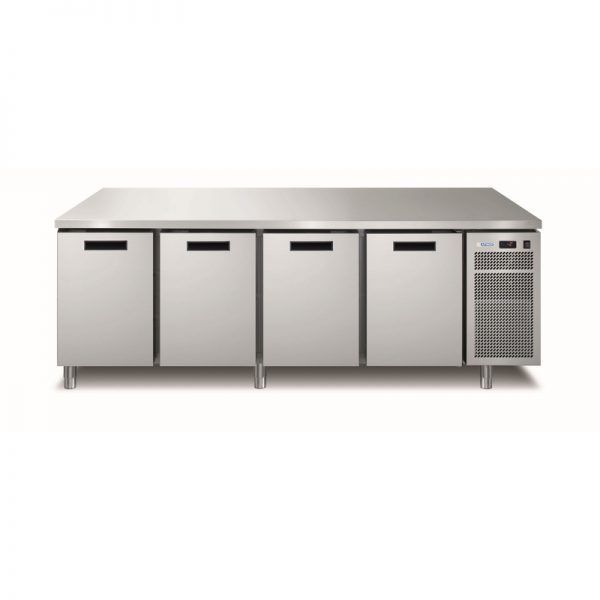 Meuble réfrigéré GN1/1 négatif, 4 portes, groupe logé, gamme LINEAR LIN+704BTA/1 132711
