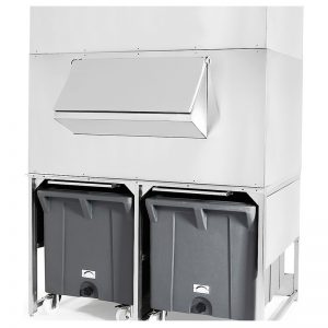 Réserve inox 1000kg avec chariots de manutention 126334