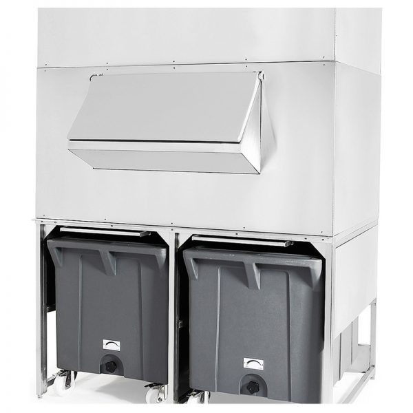 Réserve inox 1000kg avec chariots de manutention 126334