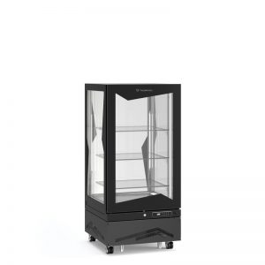 Vitrine verticale MARILYN h. 1510 mm, positive ventilée 275 L tablettes en verre 134530