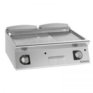 Grill Gaz à Poser 700 2 Surfaces Rainurées 129491