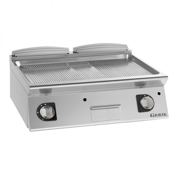 Grill Gaz à Poser 700 2 Surfaces Rainurées 129491