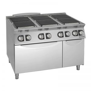 cuisinière 6 surfaces carrées + Four + Placard 90 cm 129560