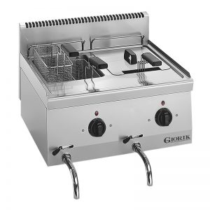 Friteuse Electrique à Poser 600 2 Cuves 6 Litres 129231
