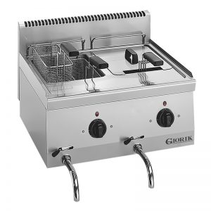 Friteuse Electrique à Poser 600 2 Cuves 8 Litres 129233