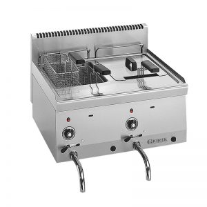 Friteuse à GAZ à Poser 600 2 Cuves 8 Litres 129229